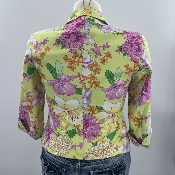 Rafaella Vintage Floral Blazer Size 10 - Picture 3 of 8